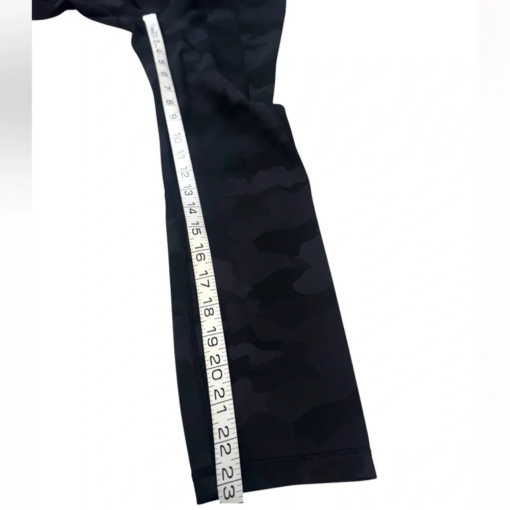 Lululemon Align High Rise Black Dark Camouflage Women's Leggings Size 4